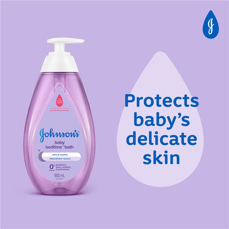 Johnson's Baby Bedtime Bath 500ml - Image 2
