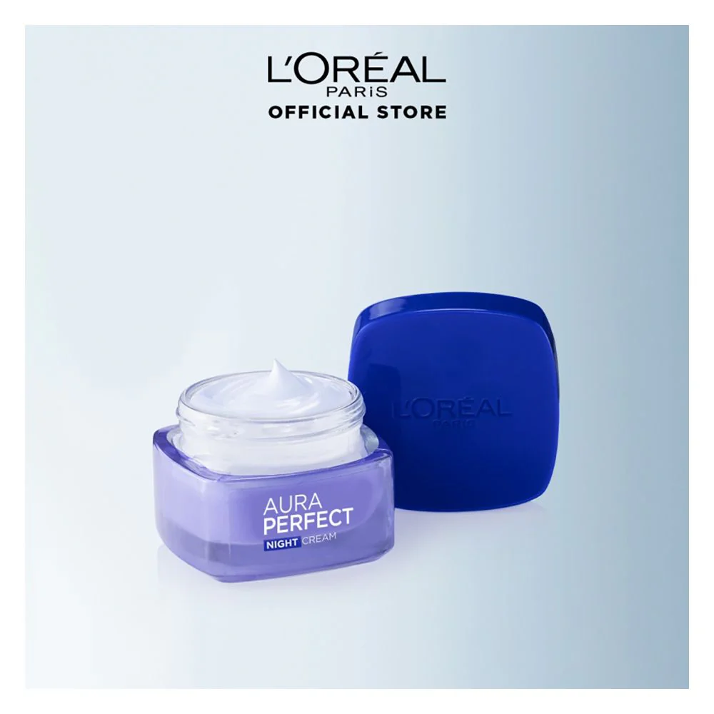 Loreal Dermo-Expertise Aura Perfect Rosy Night Cream 50ml - Image 4