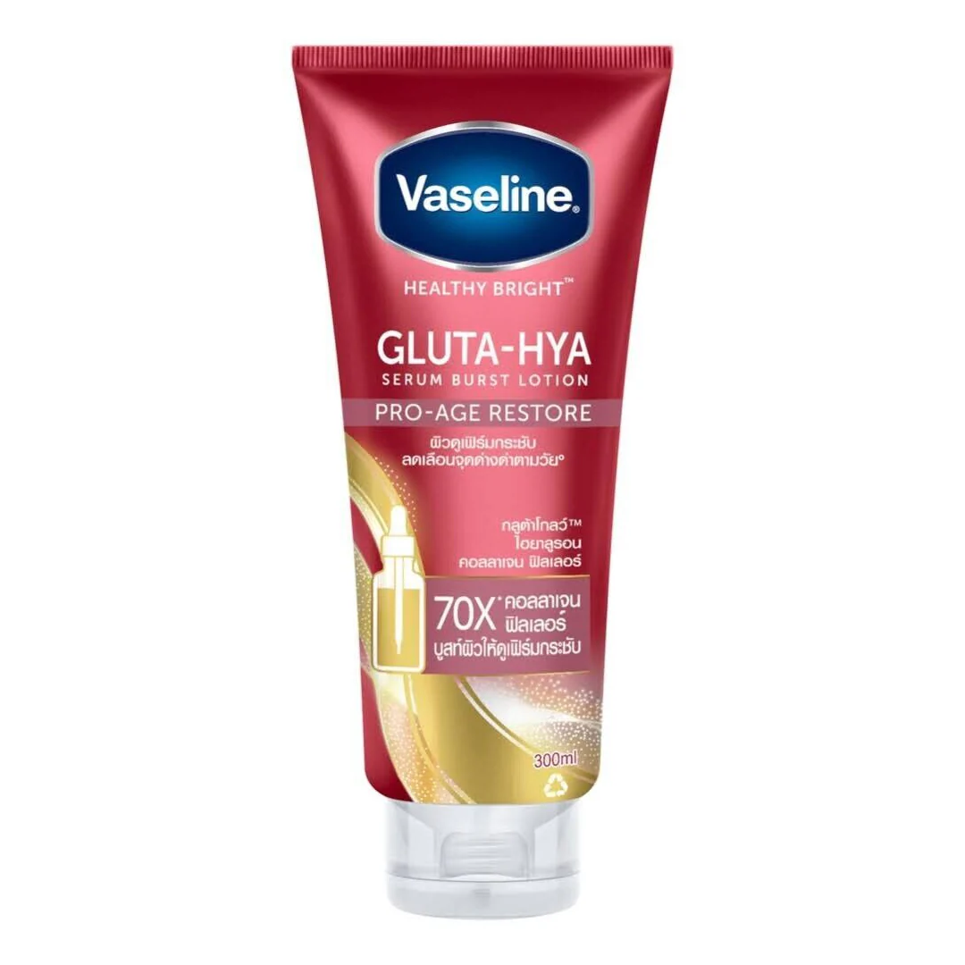 Vaseline Healthy Bright Gluta-Hya Serum Burst Lotion Pro - Age Restore 300ml