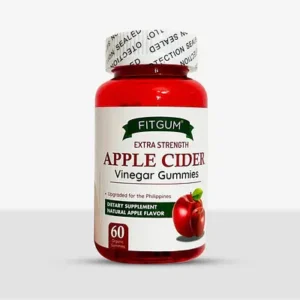 Fitgum Extra Strength Apple Cider Vinegar Gummies 60 Gummies