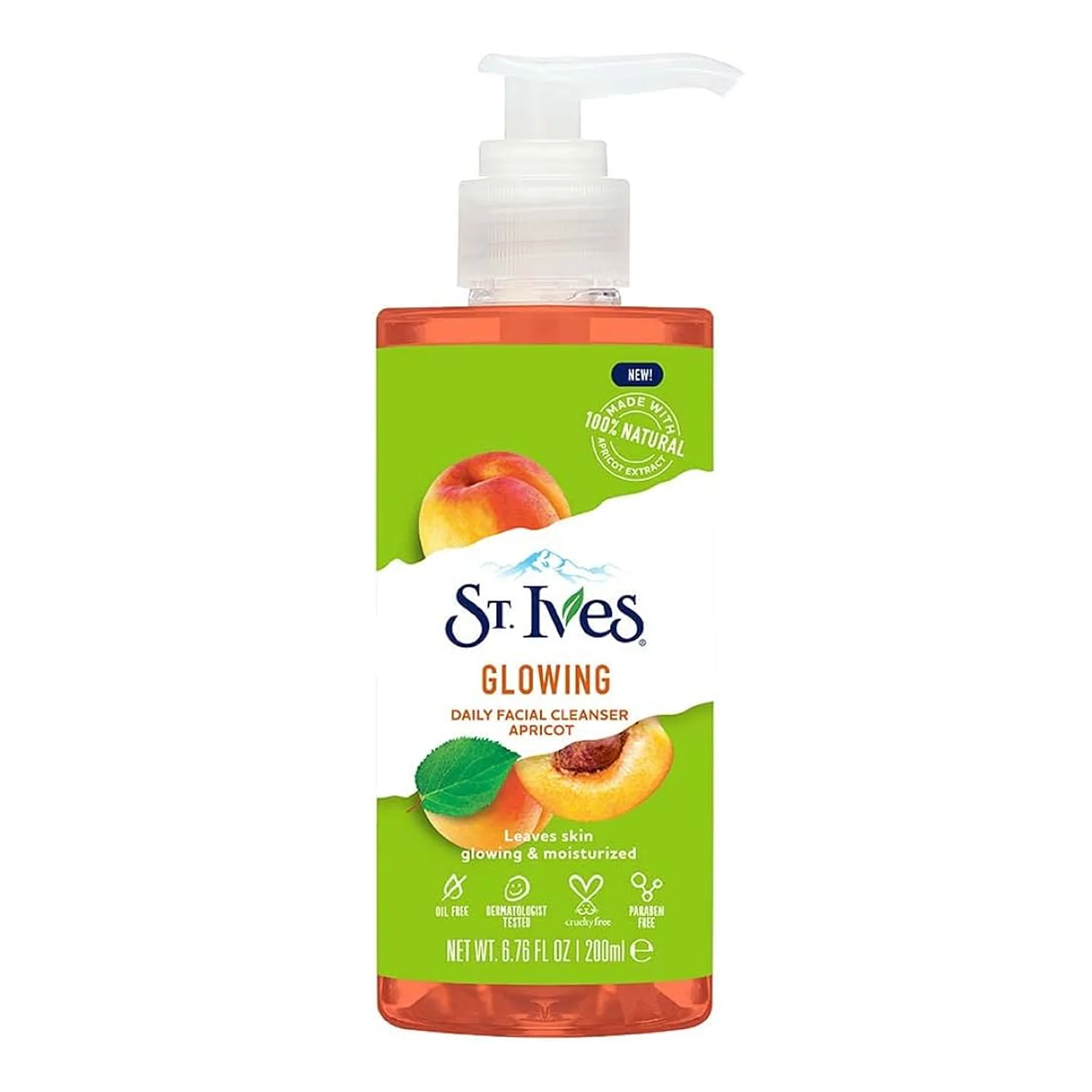 St. Ives Glowing Daily Facial Cleanser with 100% Natural Apricot Extracts 200ml