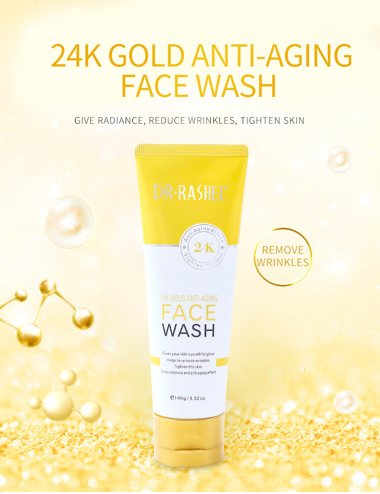 Dr. Rashel- 24K Gold Anti-Aging Face Wash 100g - Image 4