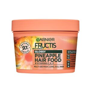 Garnier Fructis Glossy Pineapple Hair Food Mask 390ml | 3-in-1 Treatment