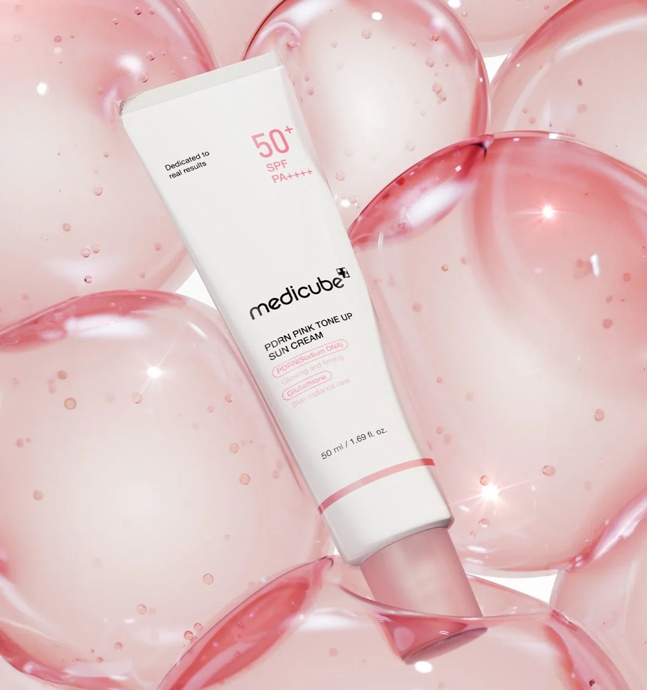 Medicube PDRN Pink Tone Up Sunscreen SPF 50+ 50ml - Image 2