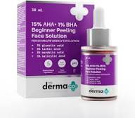 The Derma Co 15% AHA + 1% BHA Beginner Facial Exfoliant peeling Solution 30ml
