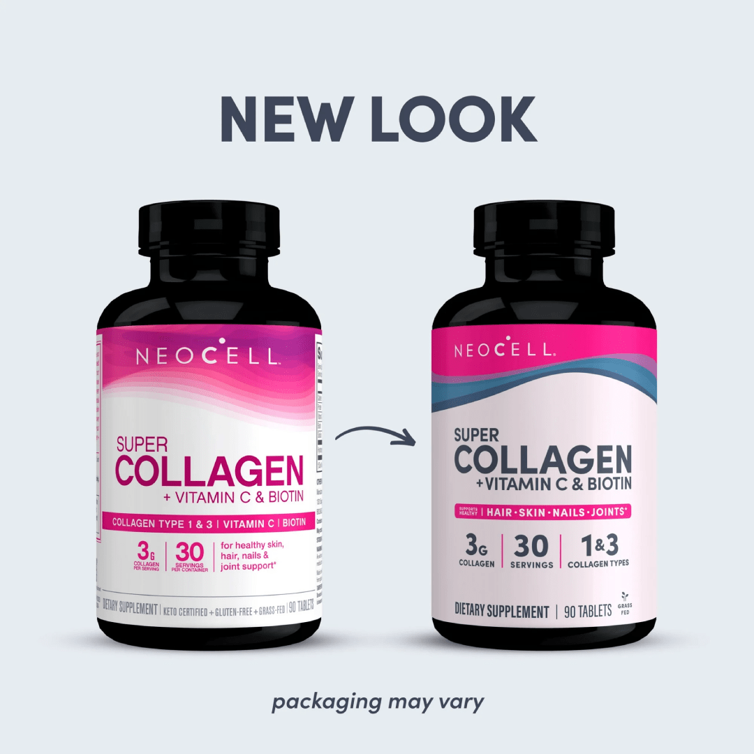 NeoCell Super Collagen Plus Vitamin-C + Biotin – 90 Tablets - Image 3