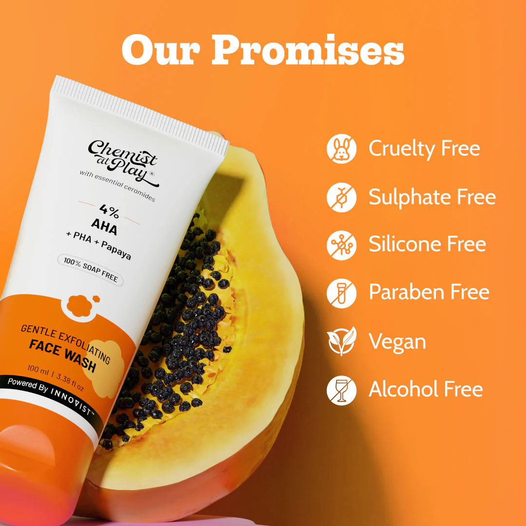 Gentle Exfoliating Face Wash for Glowing & Smooth Skin Chemist At Play 100ml - Image 2