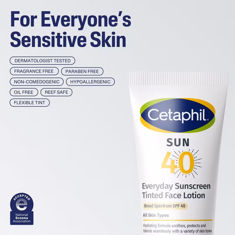 Cetaphil sun 40 everyday sunscreen tinted face lotion (50ml) - Image 4