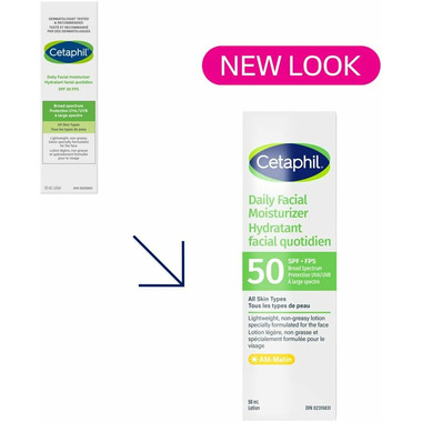 Cetaphil daily facial moisturizer hydratant facial quotidien spf 50 fps (50ml) - Image 2