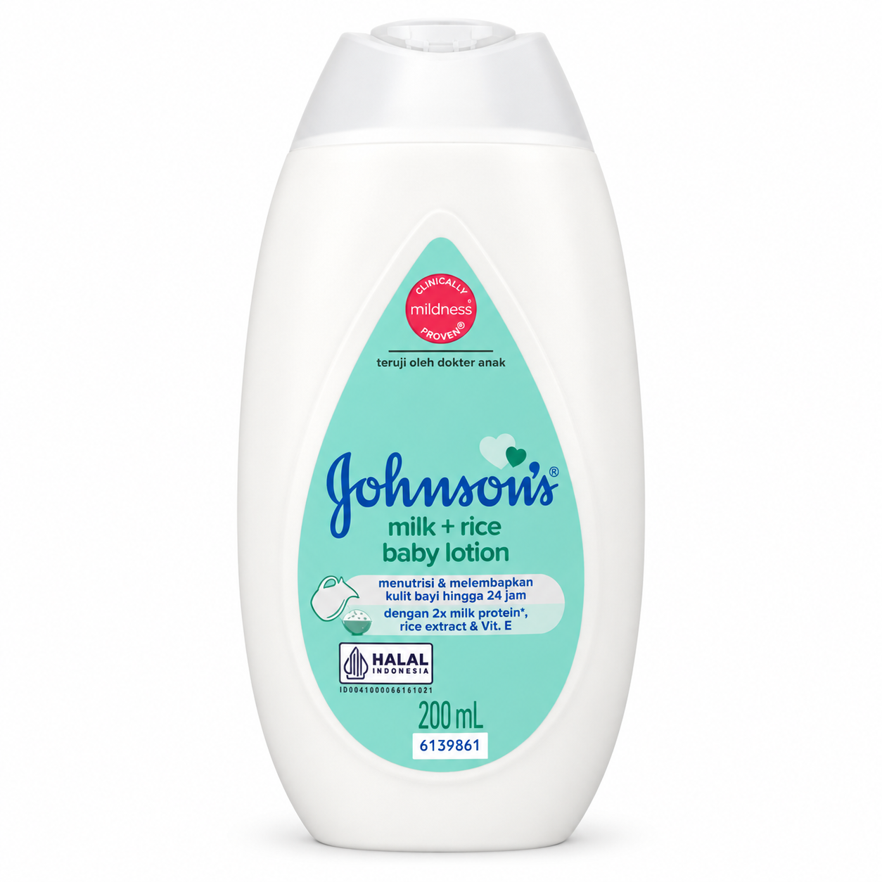 Johnson’s Baby Nourishing Milk + Rice Lotion – 200ml