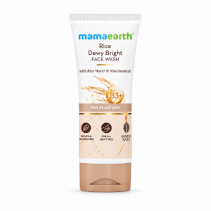 Mamaearth Rice Face Wash With Rice Water & Niacinamide for Glass Skin 100ml